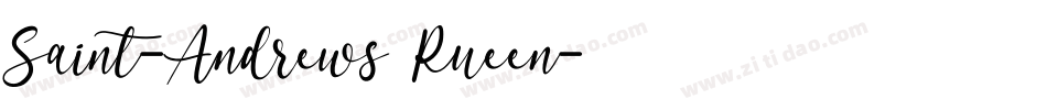 Saint-Andrews Queen字体转换